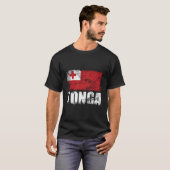 T-shirt Drapeau Tonga Tongan Drapeau (Devant entier)