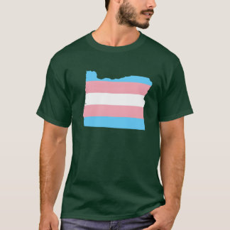 T-shirt Drapeau trans Oregon LGBT Pride Soutien drôle