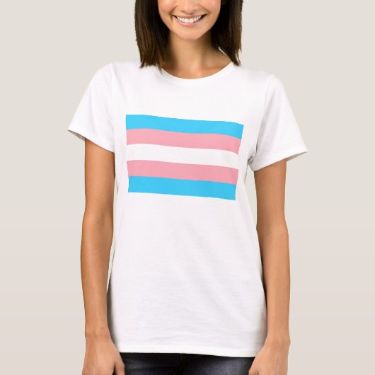 T-shirt Drapeau transgenre (Devant)