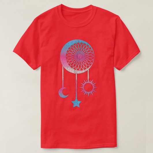 T-shirt Drapeau transgenre Celestial Trans Pride Dreamcatc (Design devant)