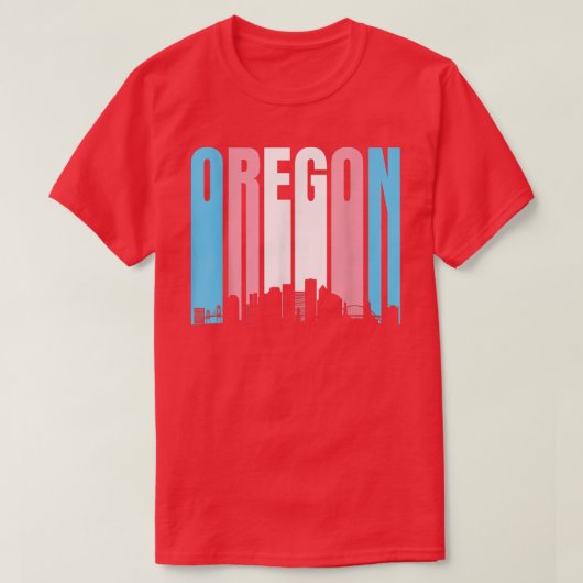 T-shirt Drapeau Transgenre De L'État De L'Oregon Trans Pri (Design devant)