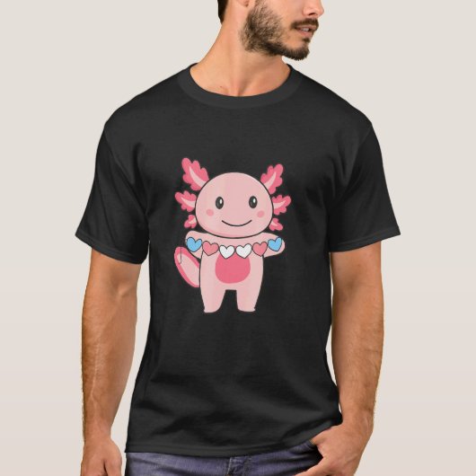 T-shirt Drapeau Transgenre Fierté Transgenre Lgbtq Axolotl (Devant)