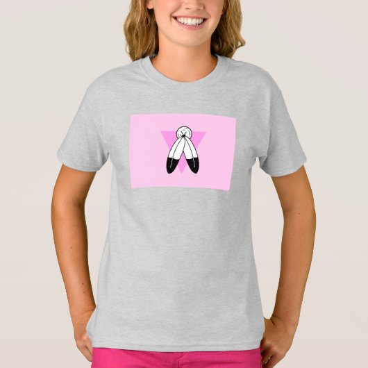 T-shirt Drapeau Triangle Rose Two-Spirit (Devant)