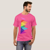 T-shirt Drapeau Triangles Gilbert Baker (Devant entier)