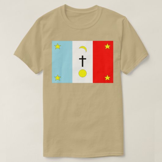 T-shirt Drapeau tribal Pascua Yaqui  (Design devant)