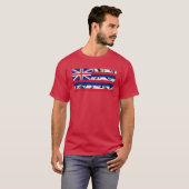 T-shirt Drapeau tribal polynésien d'Hawaï (Devant entier)