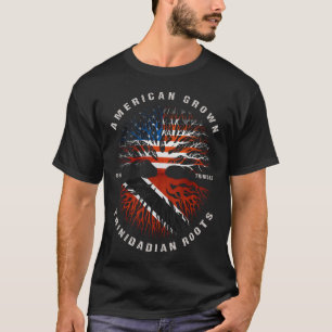 T-shirt Drapeau Trinidad des racines trinidadiennes grandi