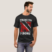 T-shirt Drapeau Trinité-Et-Tobago - Trini À D Bone (Devant entier)