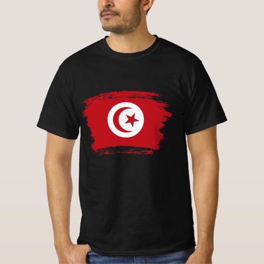 T-shirt Drapeau tunisien (Devant)