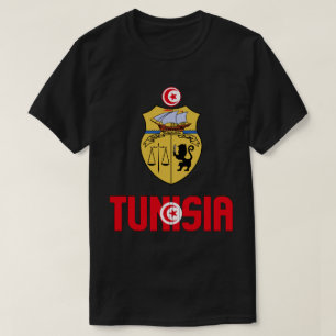 T-shirt Drapeau tunisien et blason Patriotique