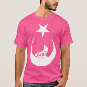 T-shirt Drapeau turc Bozkurt Grey Wolf