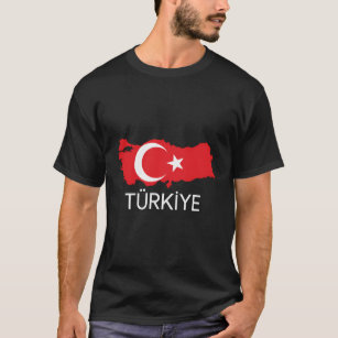 T-shirt Drapeau turc Drapeau turc Carte Harita Tã RRkiy