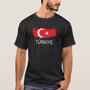 T-shirt Drapeau turc, Drapeau turc, Carte Turquie Harit