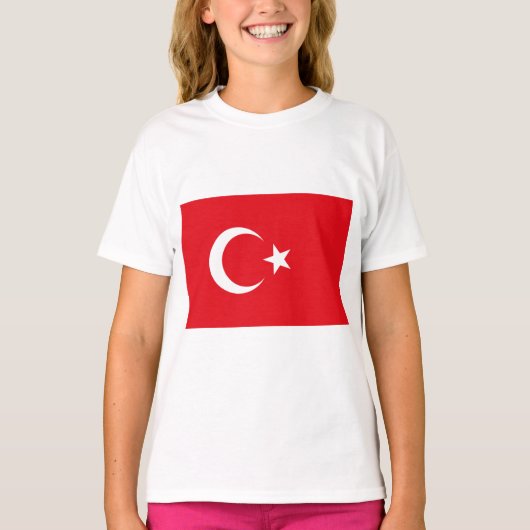 T-shirt Drapeau turc (Turquie) (Devant)