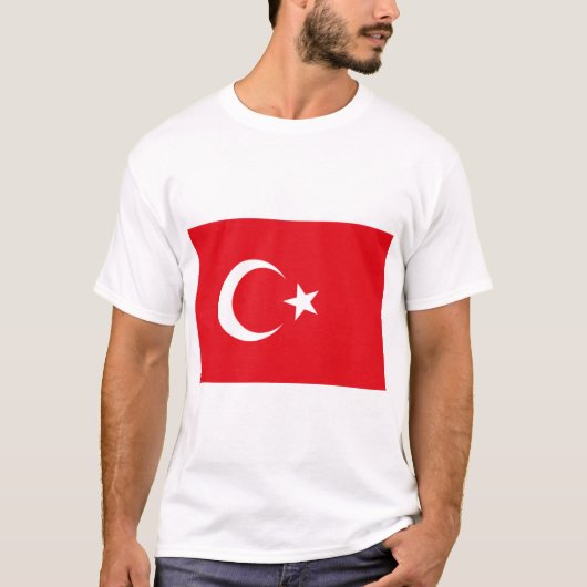 T-shirt Drapeau turc (Turquie) (Devant)