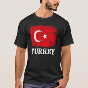 T-shirt Drapeau Turquie vintage pour turc