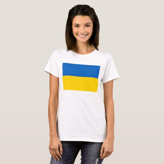 T-shirt Drapeau Ukraine (Devant entier)