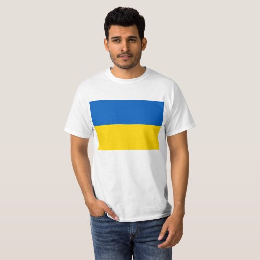 T-shirt Drapeau Ukraine (Devant entier)