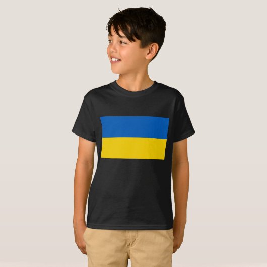 T-shirt Drapeau Ukraine (Devant entier)