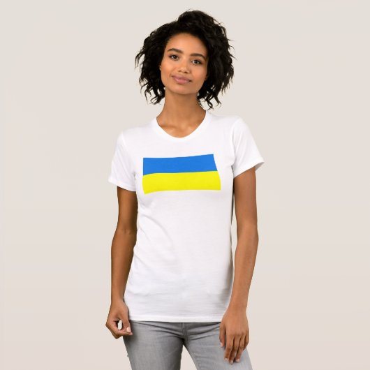 T-shirt Drapeau Ukraine (Devant entier)