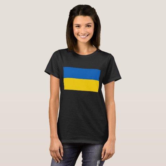 T-shirt Drapeau Ukraine (Devant entier)
