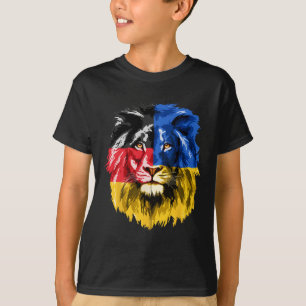 T-shirt Drapeau Ukraine Allemagne Lion Deutschland Ukraini