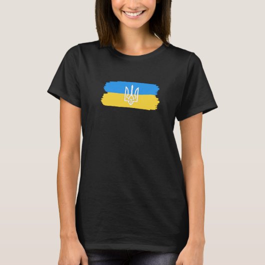 T-shirt Drapeau ukrainien (Devant)