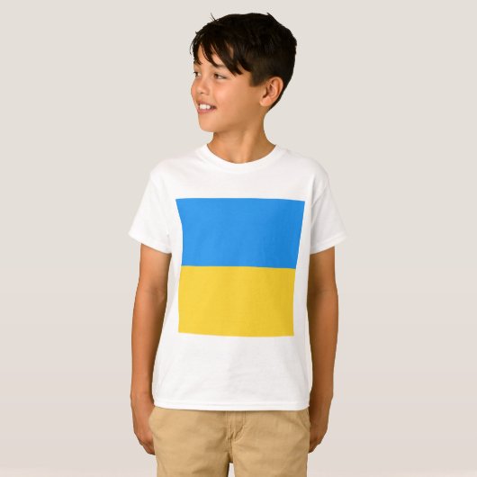 T-shirt Drapeau ukrainien (Devant entier)