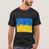 T-shirt drapeau ukrainien (Devant)