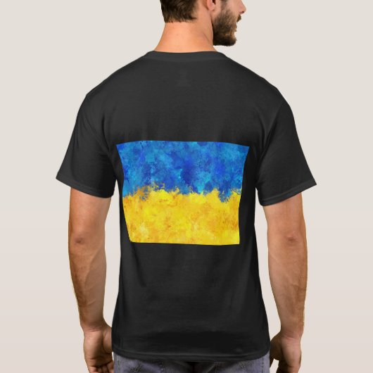 T-shirt drapeau ukrainien (Dos)