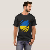 T-shirt Drapeau ukrainien (Devant entier)