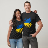 T-shirt Drapeau ukrainien (Unisexe)