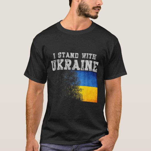 T-shirt Drapeau ukrainien (Devant)