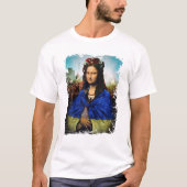 T-shirt Drapeau ukrainien Mona Lisa Ukraine Ukrajina Cool (Devant)