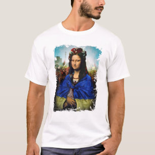 T-shirt Drapeau ukrainien Mona Lisa Ukraine Ukrajina Cool 