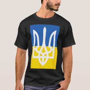 T-shirt Drapeau ukrainien patrimoine vintage