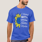 T-shirt Drapeau Ukrainien Tournesol (Devant)