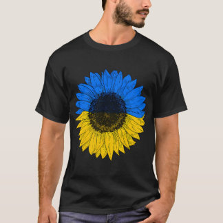 T-shirt Drapeau ukrainien Tournesol Drapeau ukrainien