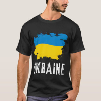 T-shirt Drapeau ukrainien Ukrainien Soutien Fierté cadeau