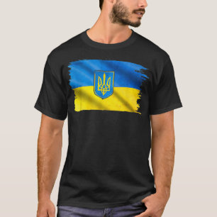 T-shirt Drapeau ukrainien vintage Ukraine Lover Trident S'