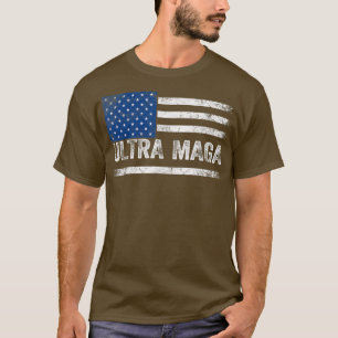 T-shirt Drapeau Ultra MagaUS Top Américain Ultra Mega
