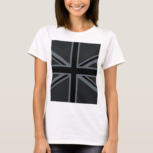 T-shirt Drapeau Union Jack noir (Devant)