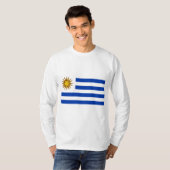 T-shirt Drapeau uruguayen (Uruguay) (Devant entier)
