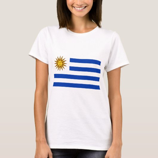 T-shirt Drapeau uruguayen (Uruguay) (Devant)