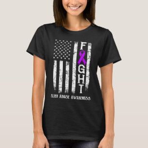 T-shirt Drapeau US du Guerrier des Abus des Aînés