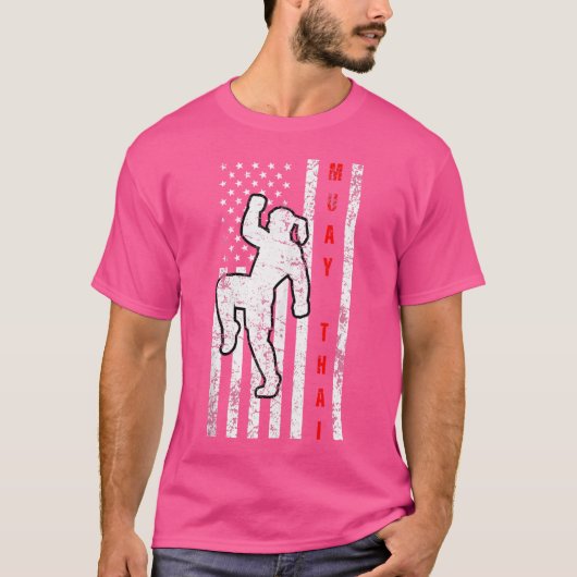 T-shirt Drapeau US Muay Thai (Devant)