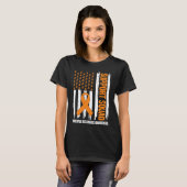 T-shirt Drapeau US Sclérose en plaques Sclérose en plaques (Devant entier)