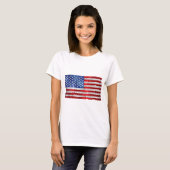 T-shirt drapeau usa (Devant entier)