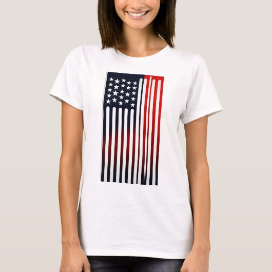T-shirt Drapeau USA (Devant)