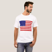 T-shirt drapeau USA (Devant entier)